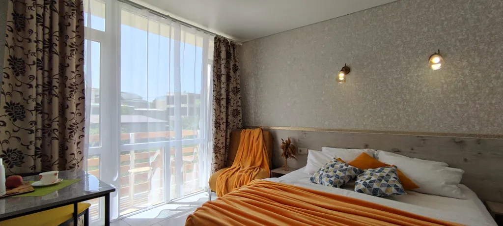 Уютный апарт плюс с балконом, отопление, беседка, парковка