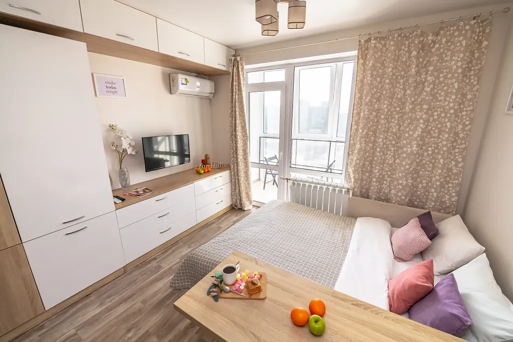 Светлая и уютная квартира в новом доме рядом с Калина молл