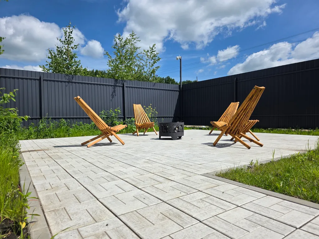 Дом с джакузи под открытым небом