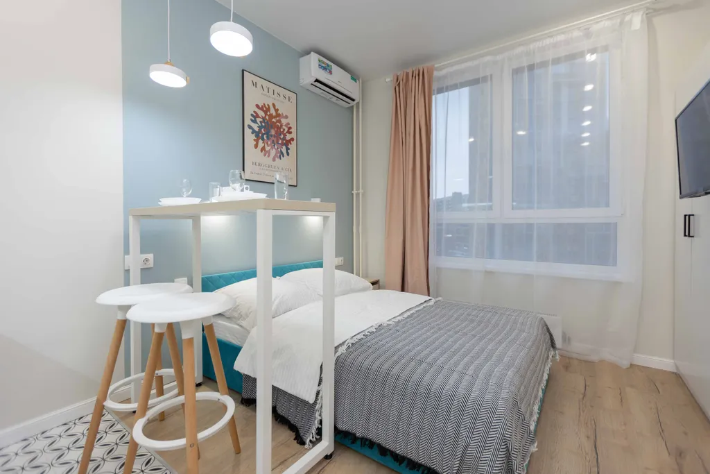 Квартира Квартира Стильная студия у метро Рассказовка — Москва