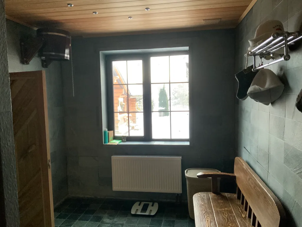 Дом-баня в деревенском стиле