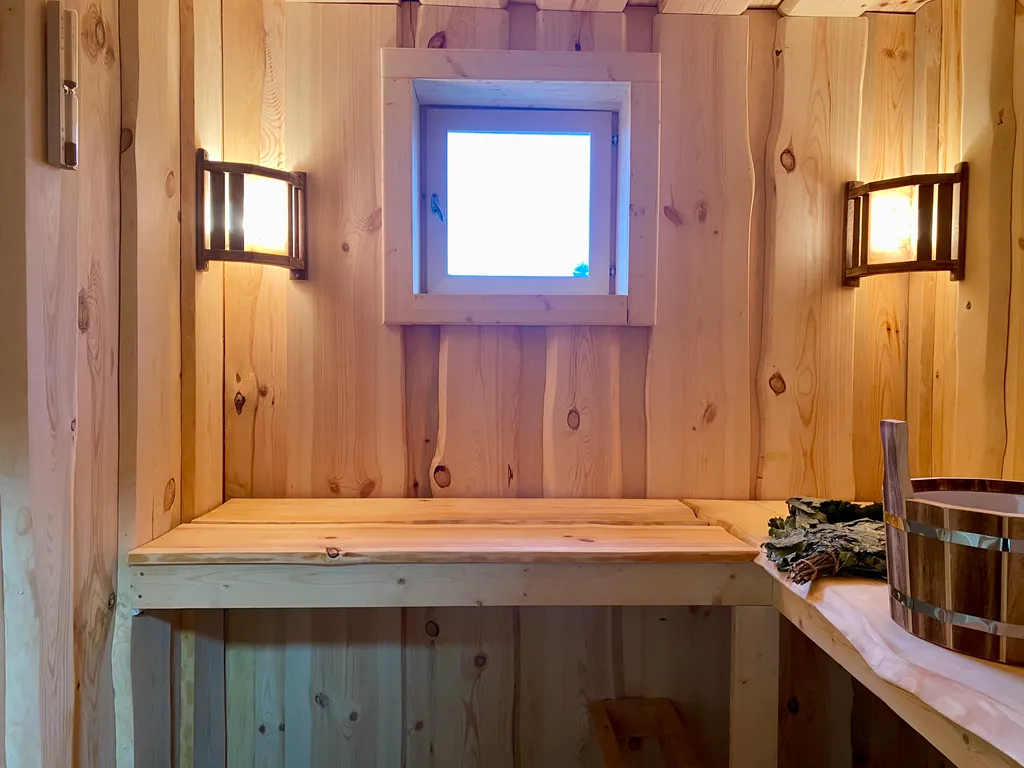 Домик Сказочный Лес с гриль-мангалом, костровой и большой сауной