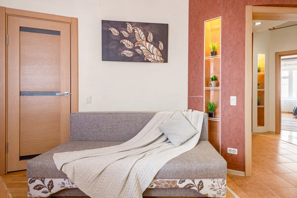 Просторная квартира с 3 кондиционерами у Волги