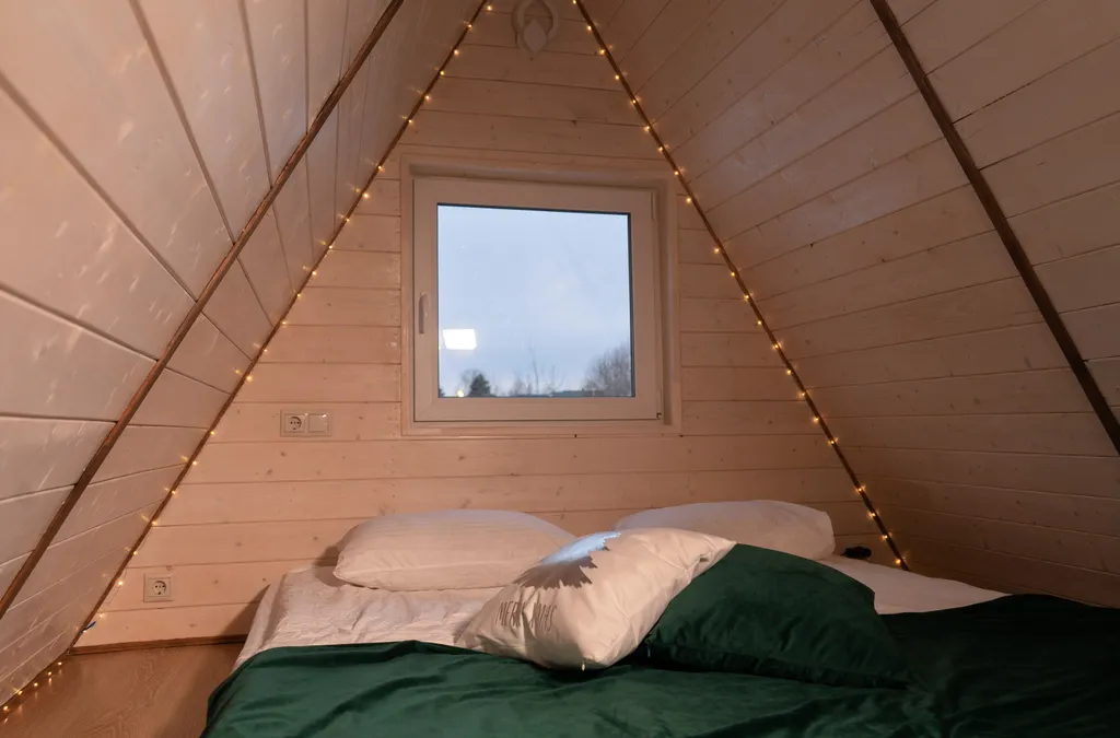 Коттедж A-frame дом Изумруд — Образцово