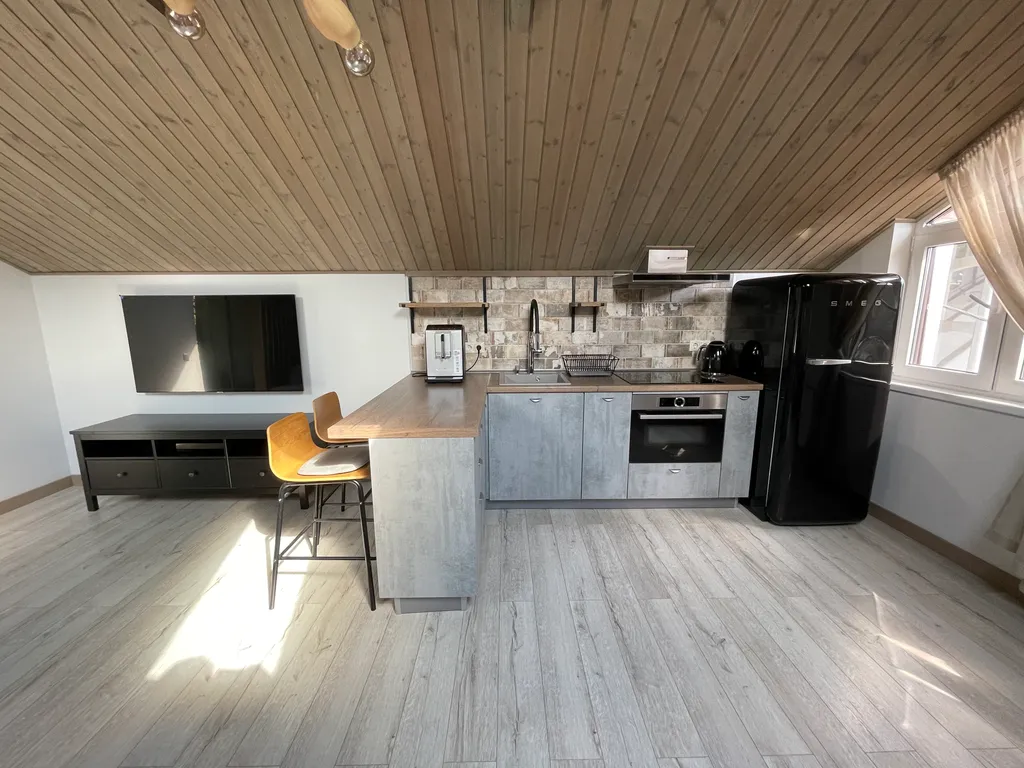Dark wood apartment