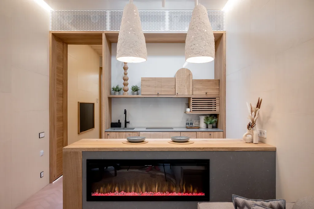 Квартира Дизайнерские эко-апартаменты на Маяковской с камином — Москва