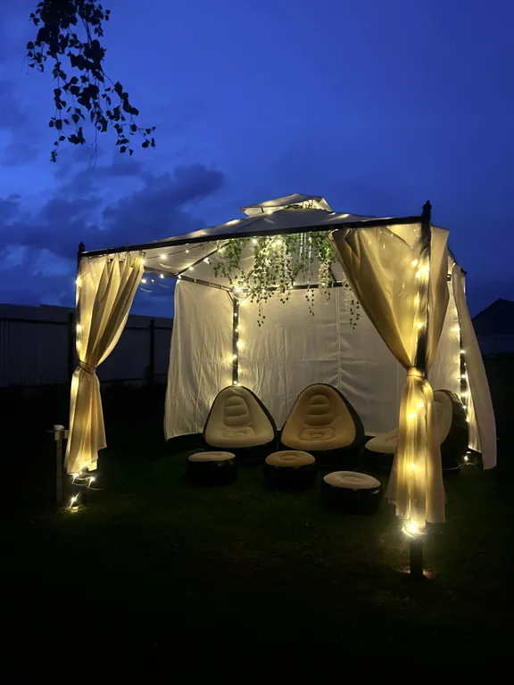 Уютный дом с видом на березовую рощу