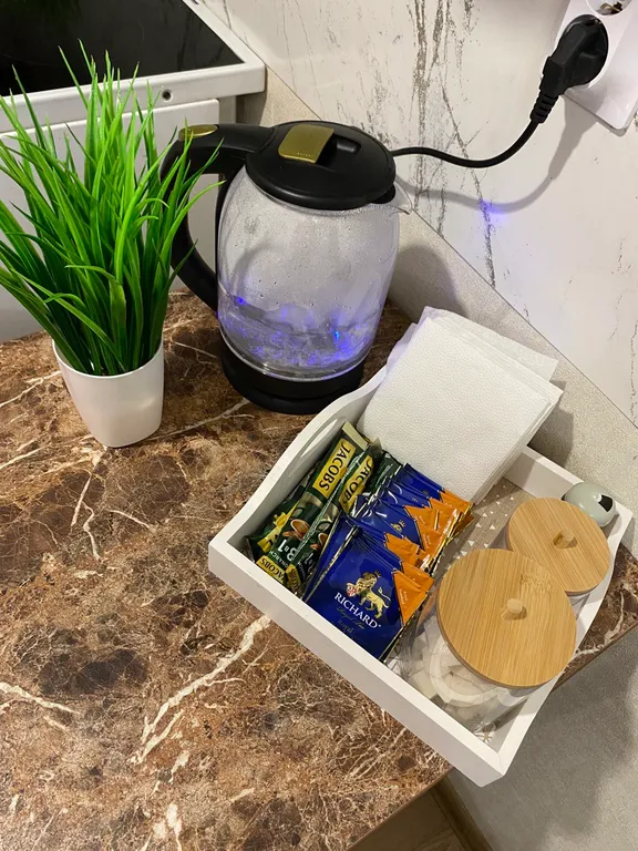 Прекрасная студия в современном стиле с кондиционером и горячей водой