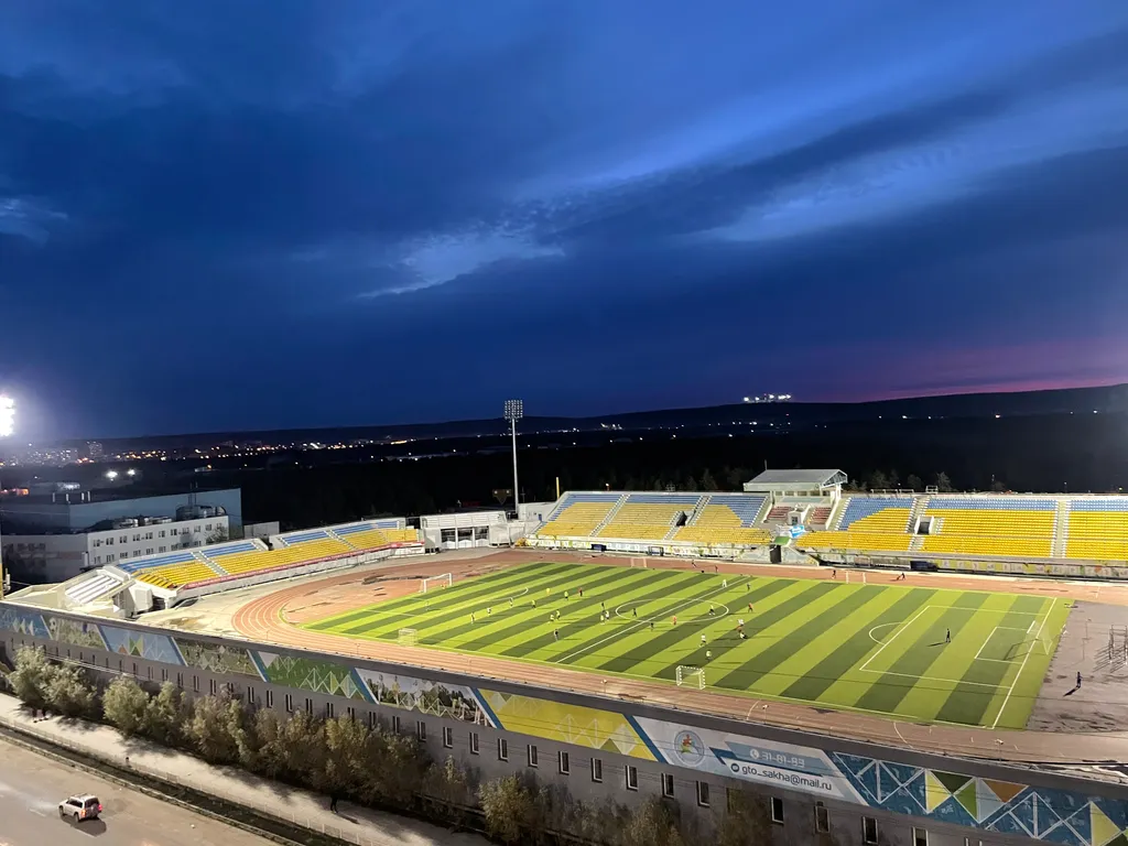 Студия с видом на стадион, парк