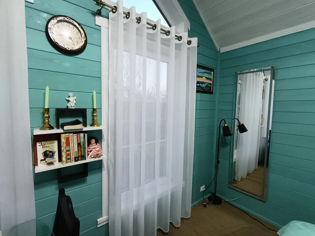 Экодом "Бирюза" с камином