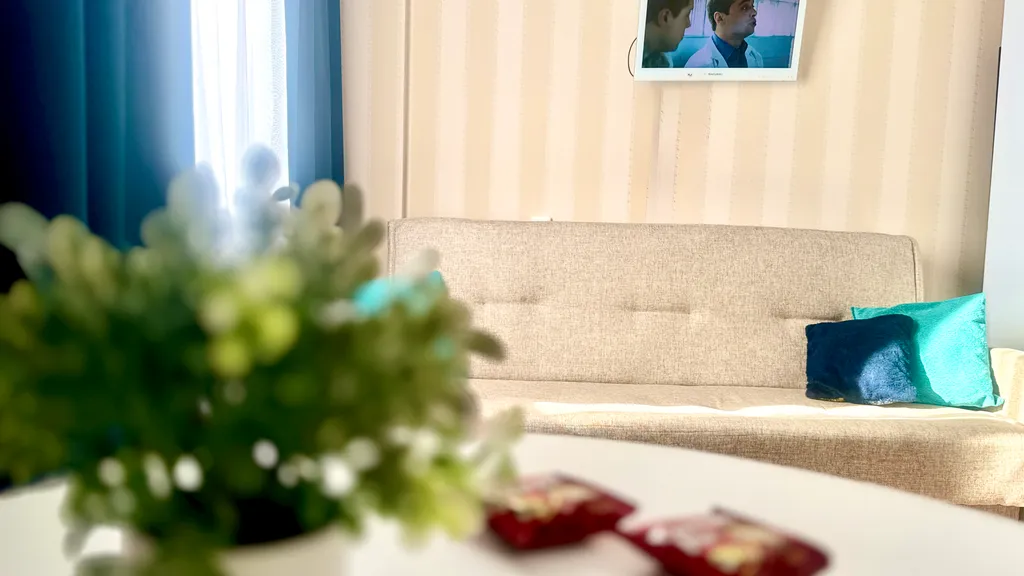 Студия с красивым видом на город