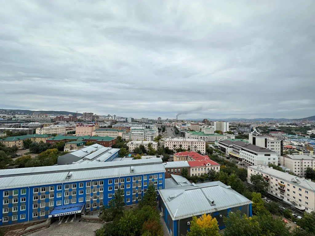 Студия в центре с видом на город, не берем оплату за финальную уборку