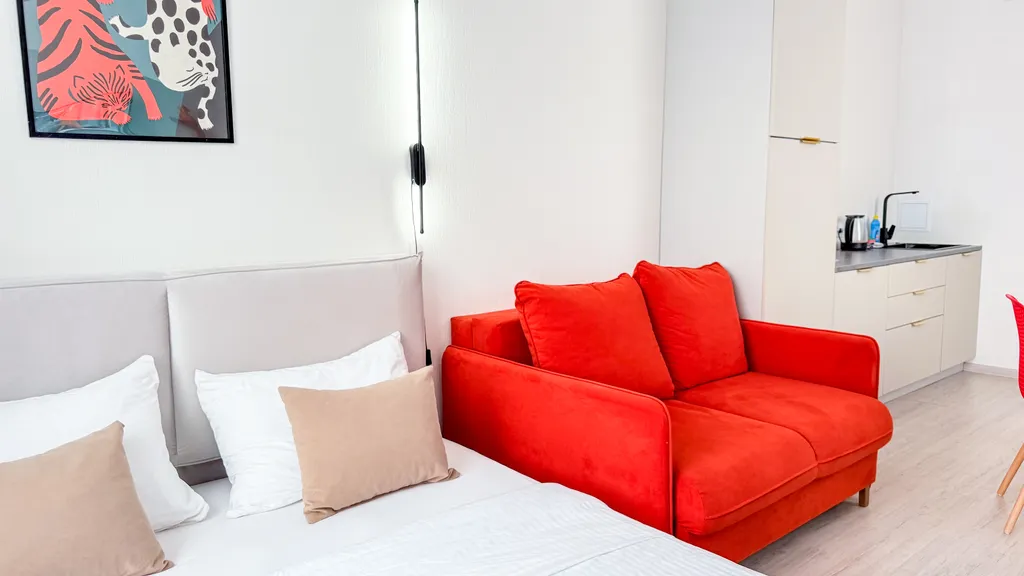 Студия на высоком этаже