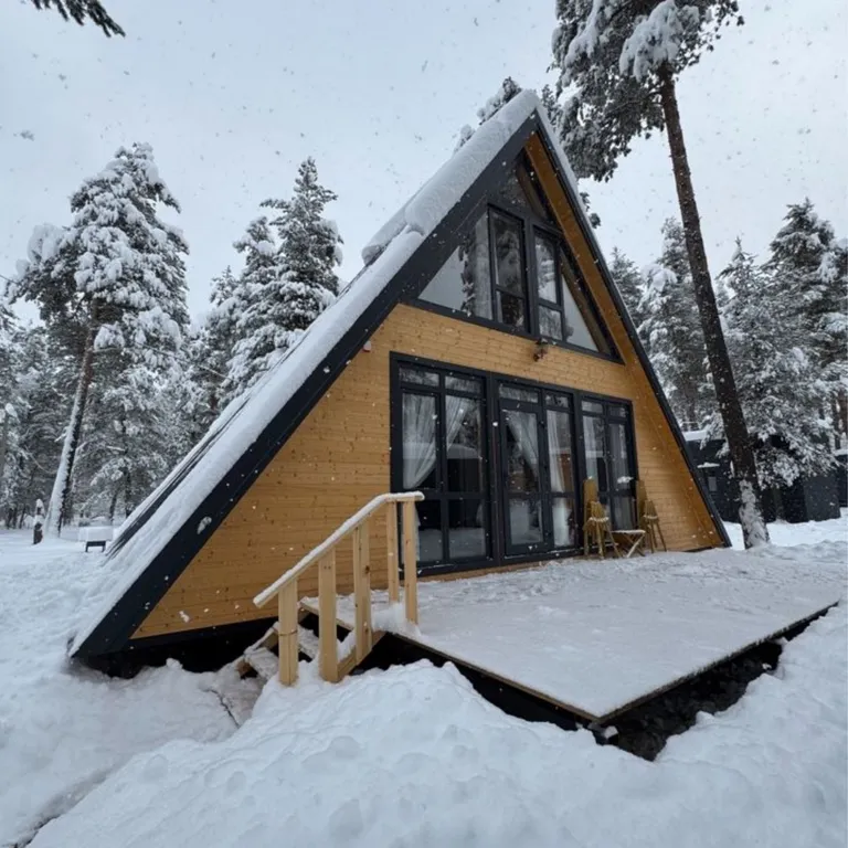 Коттедж Афрейм в лесу с большой территорией — аренда посуточно в Архыз