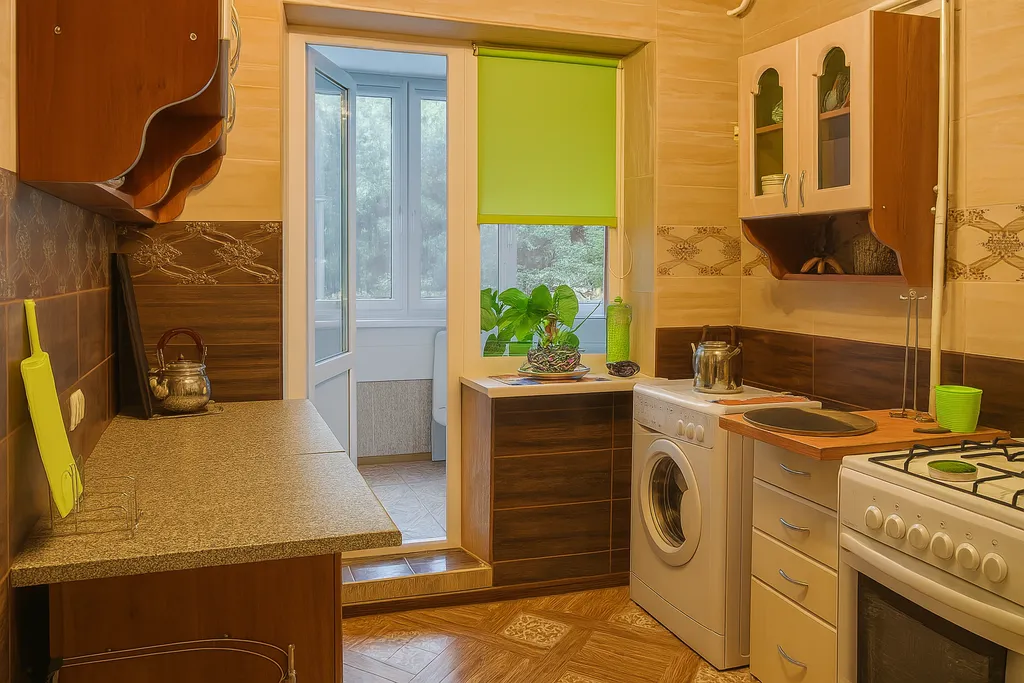 Квартира Просторная 3-комнатная квартира в удобном месте — Алушта