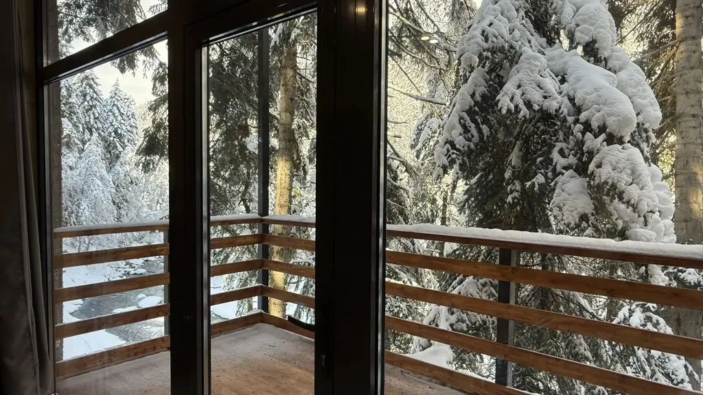 Дом Трио 17 с шикарным видом на реку Архыз