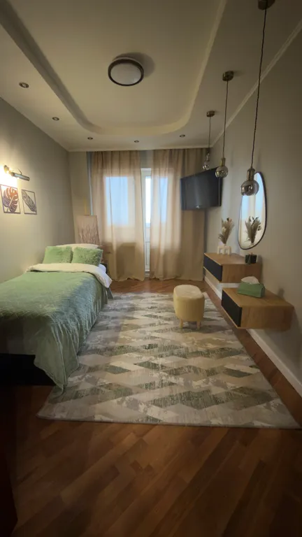 Уютная квартира на 10 этаже с красивым видом на город