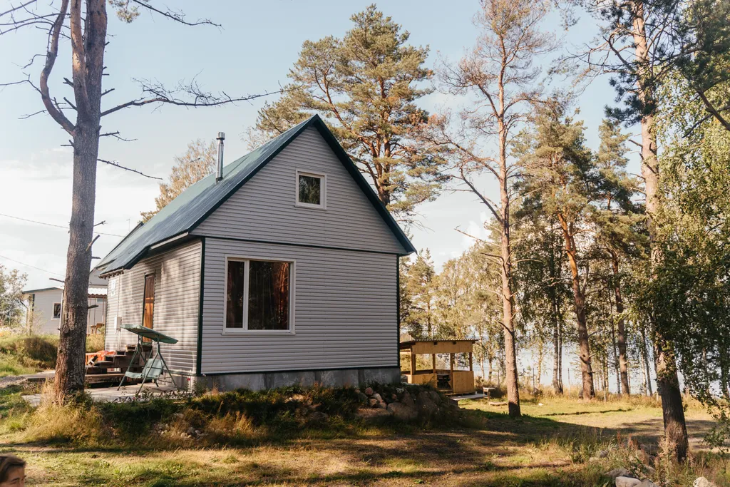 Дом на Сямозере у пляжа