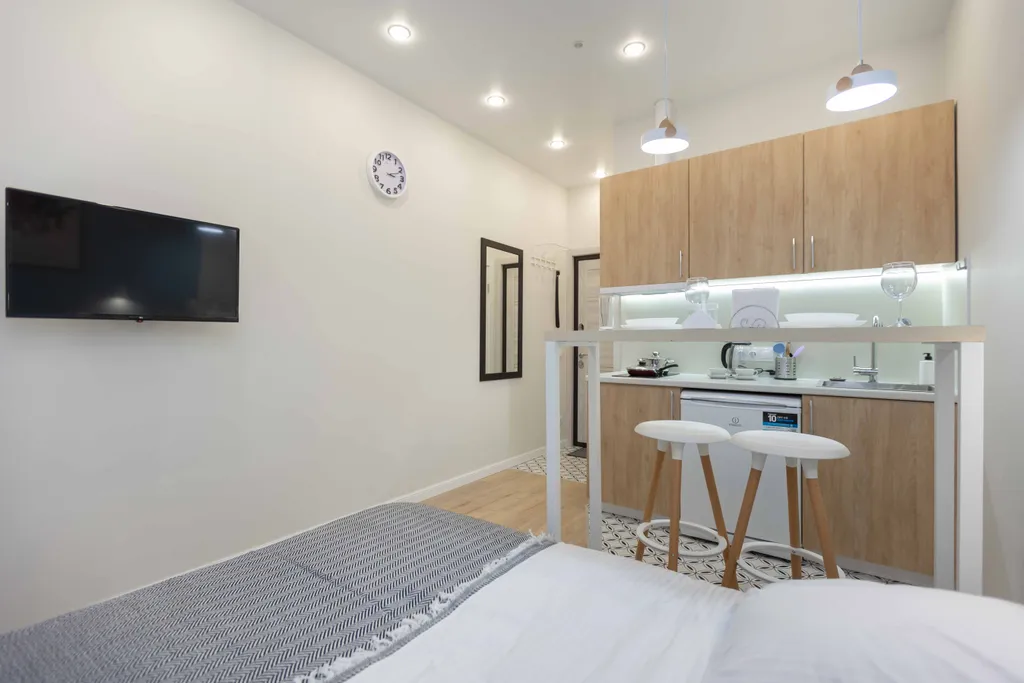 Квартира Квартира Стильная студия у метро Рассказовка — Москва