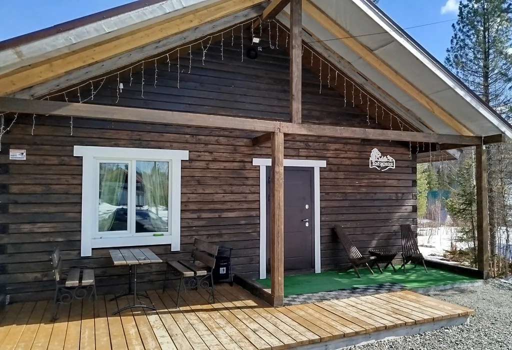 Уютный домик с баней и купелью, горячий чан