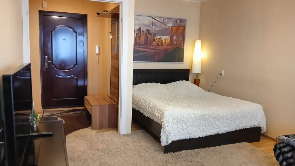 Комфортная однокомнатнатная в центре с потрясающим видом на Каму