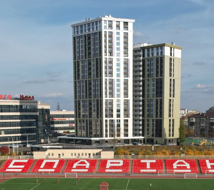 Видное Место в центре с видом на Волгу и стадион Спартак