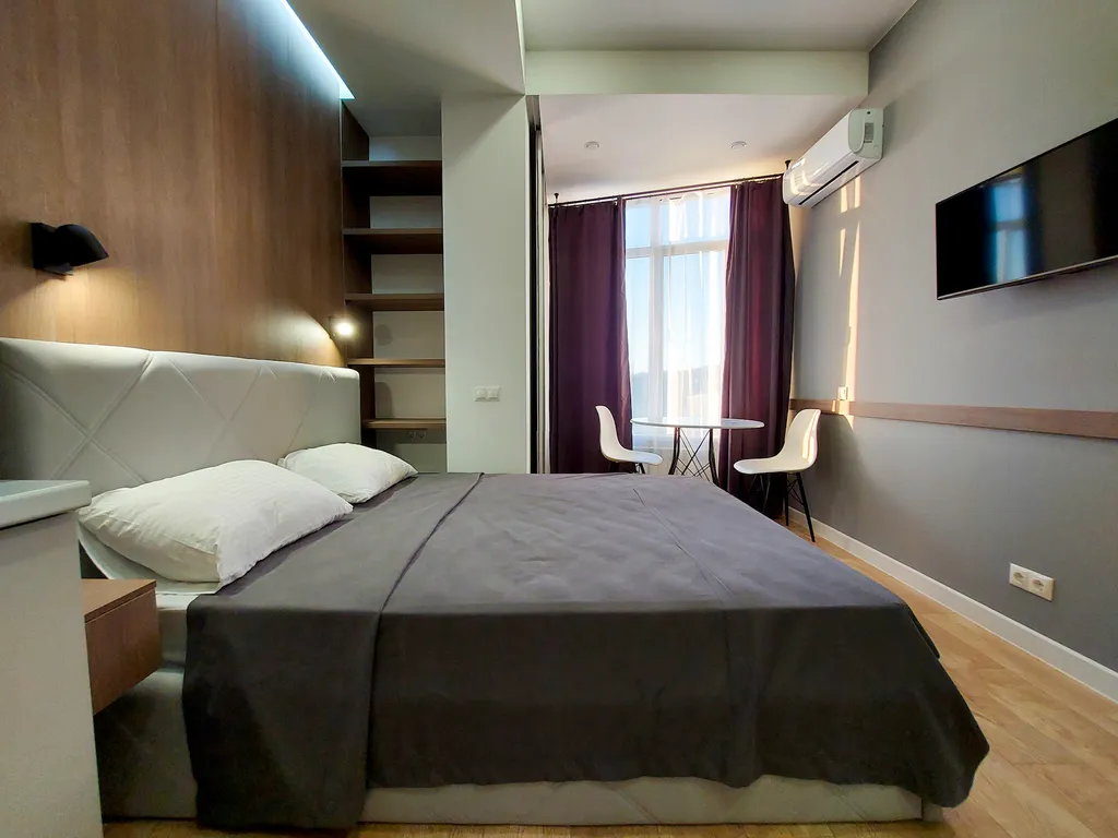 Квартира Квартира Студия Стандарт с двуспальной кроватью — Сириус