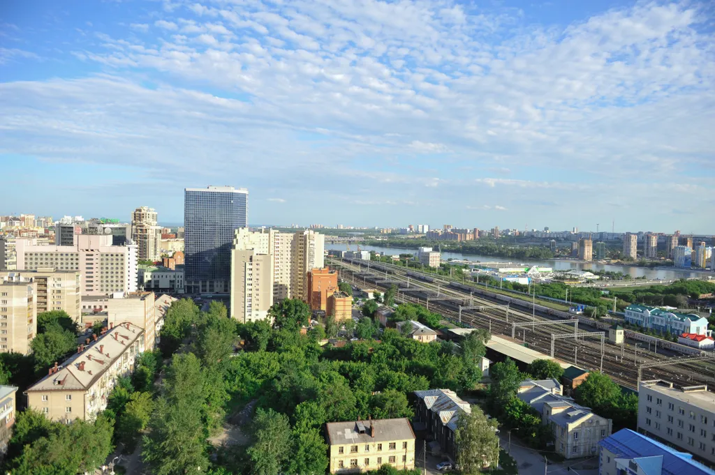 Квартира Комфортная квартира у ЖД вокзала с видом на реку и Аквапарк — Новосибирск