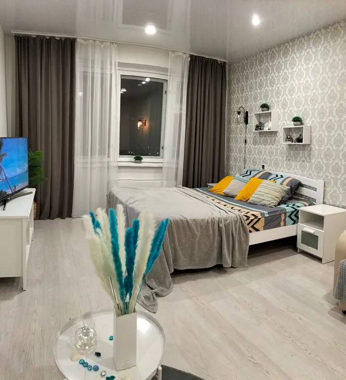 Уютная квартира с видом на берёзовую рощу