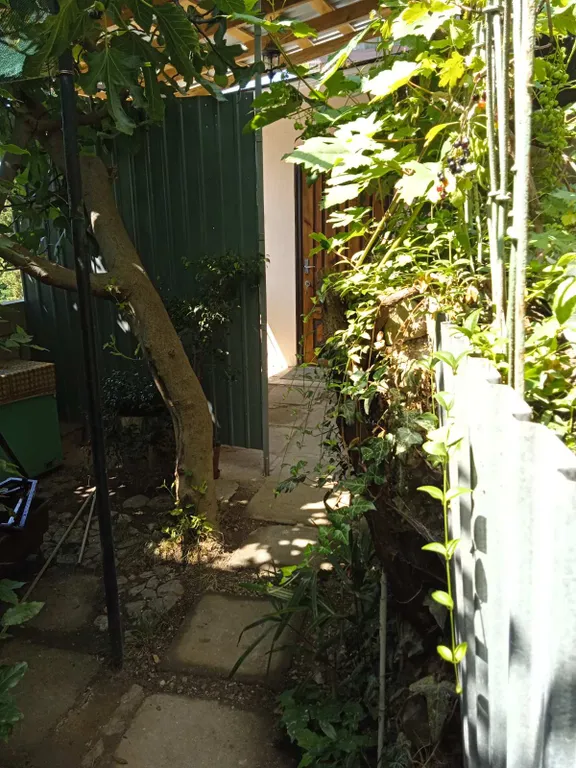 Уютный домик с собственным двором и видом на море, душ и туалет в доме