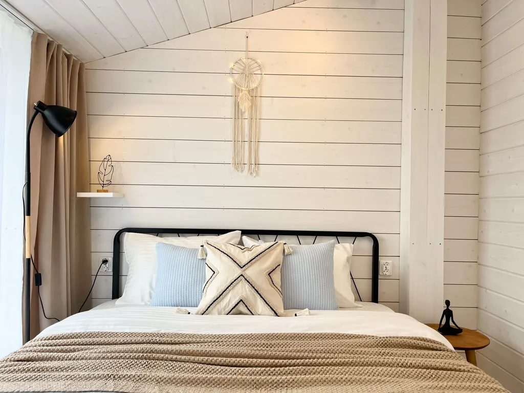 Панорамный барн в стиле Дубльдом с баней и чаном