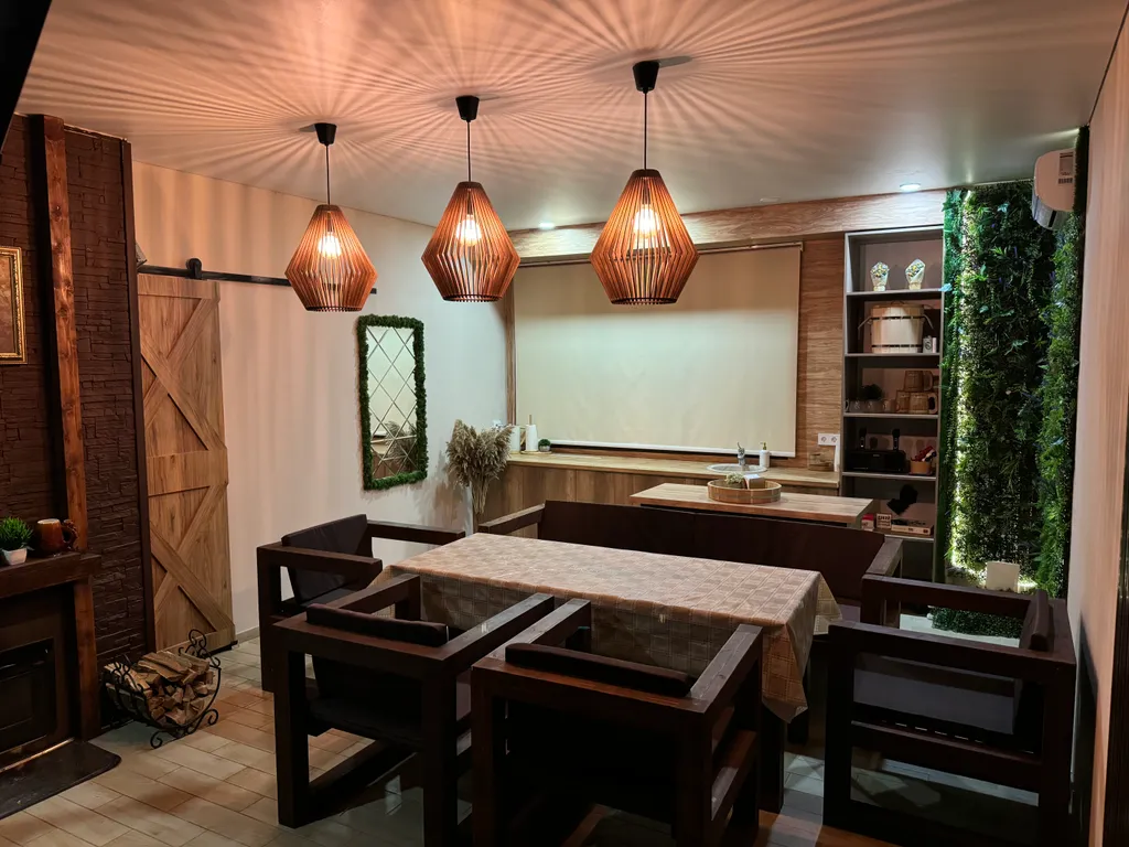 Дом с баней, бассейном и мангалом