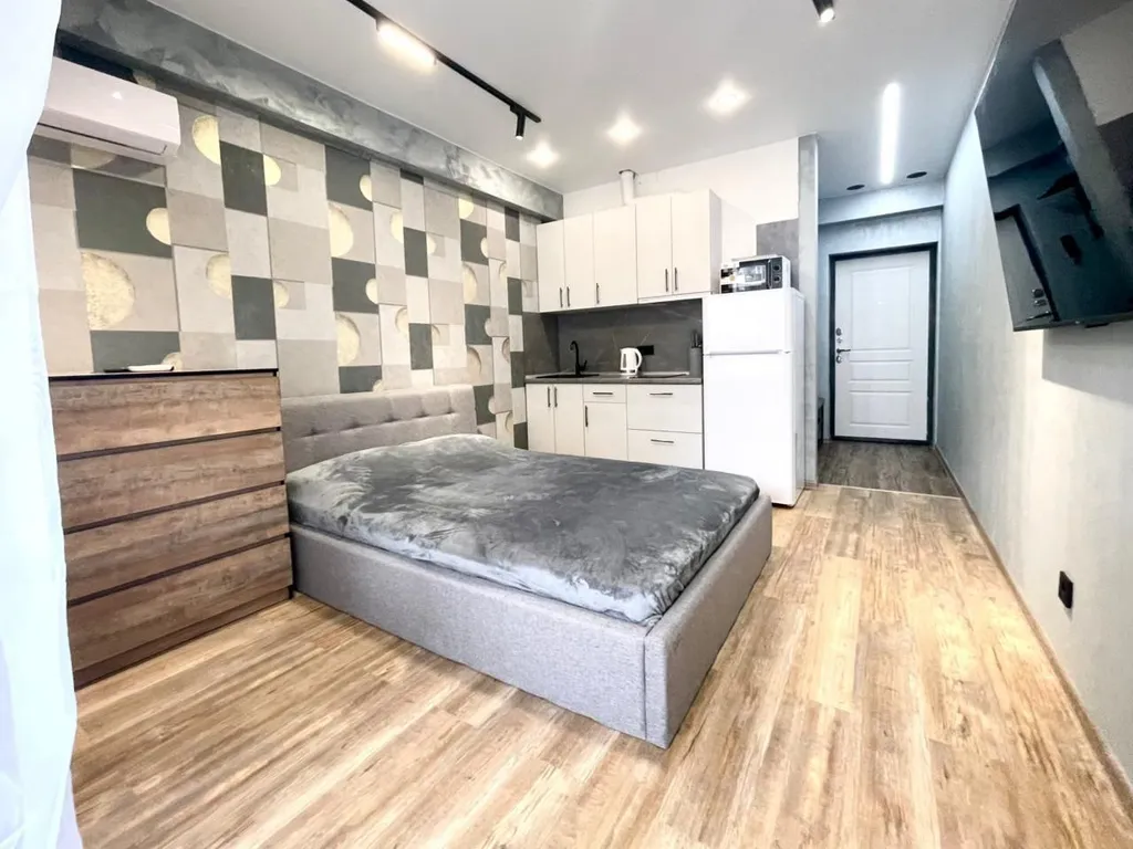 Студия с красивым видом с балкона