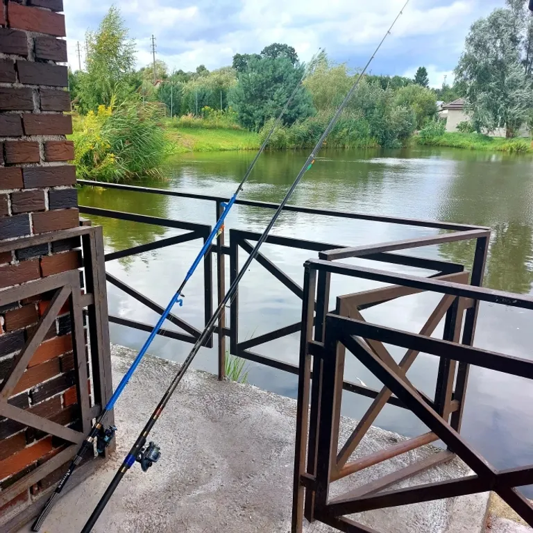 Дом с шикарной беседкой на озере