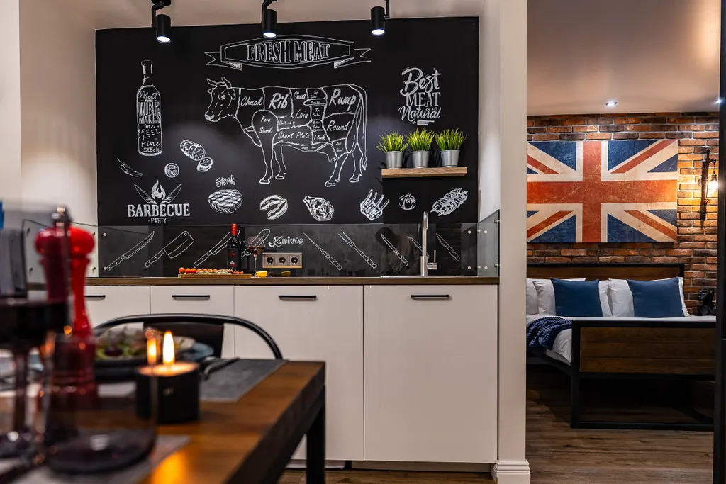 Популярная квартира в центре Британский лофт