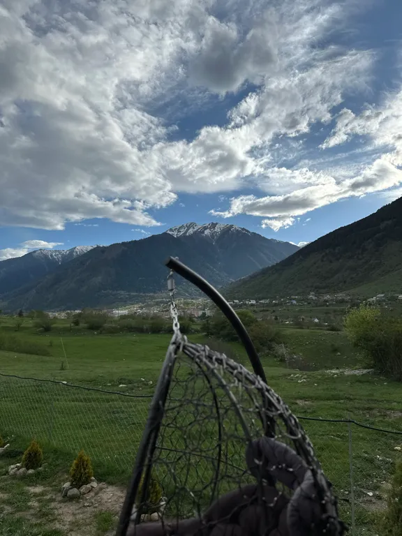 Барнхаус шикарным видом на горы