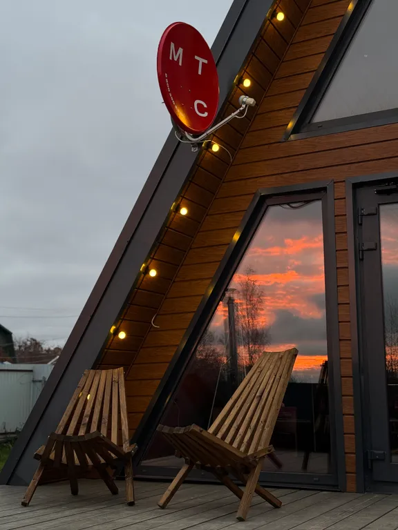 Коттедж Дом А-frame с банным чаном — Казань