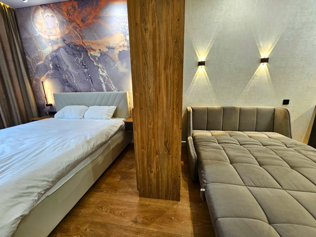 Квартира-студия с видом на парк и море