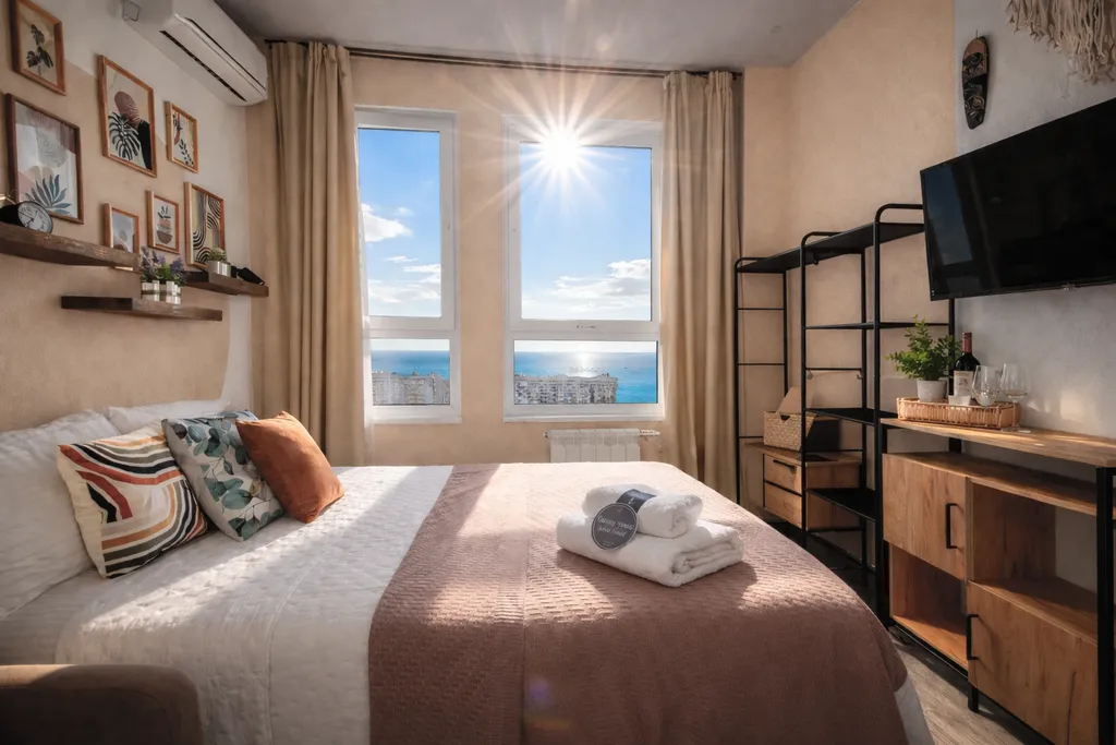 Квартира С видом на море и бухту Новороссийска — аренда посуточно в Новороссийск