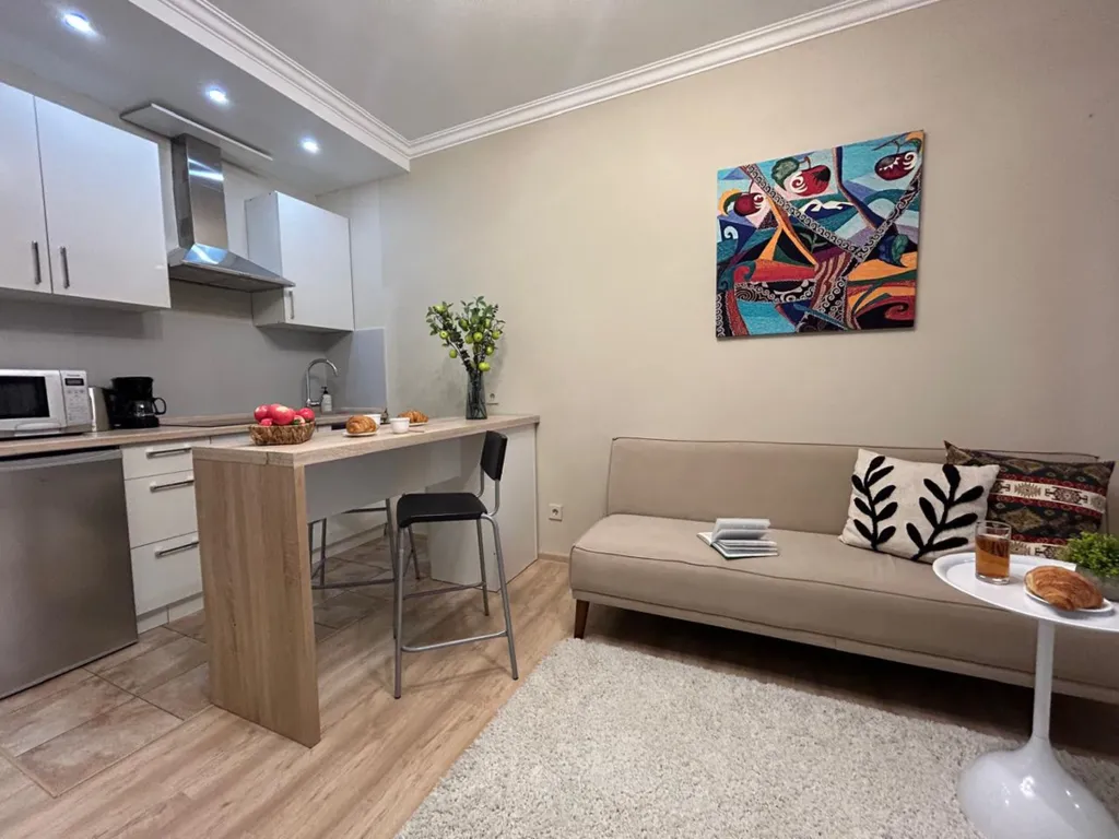 Студия Алма с прекрасным видом на город