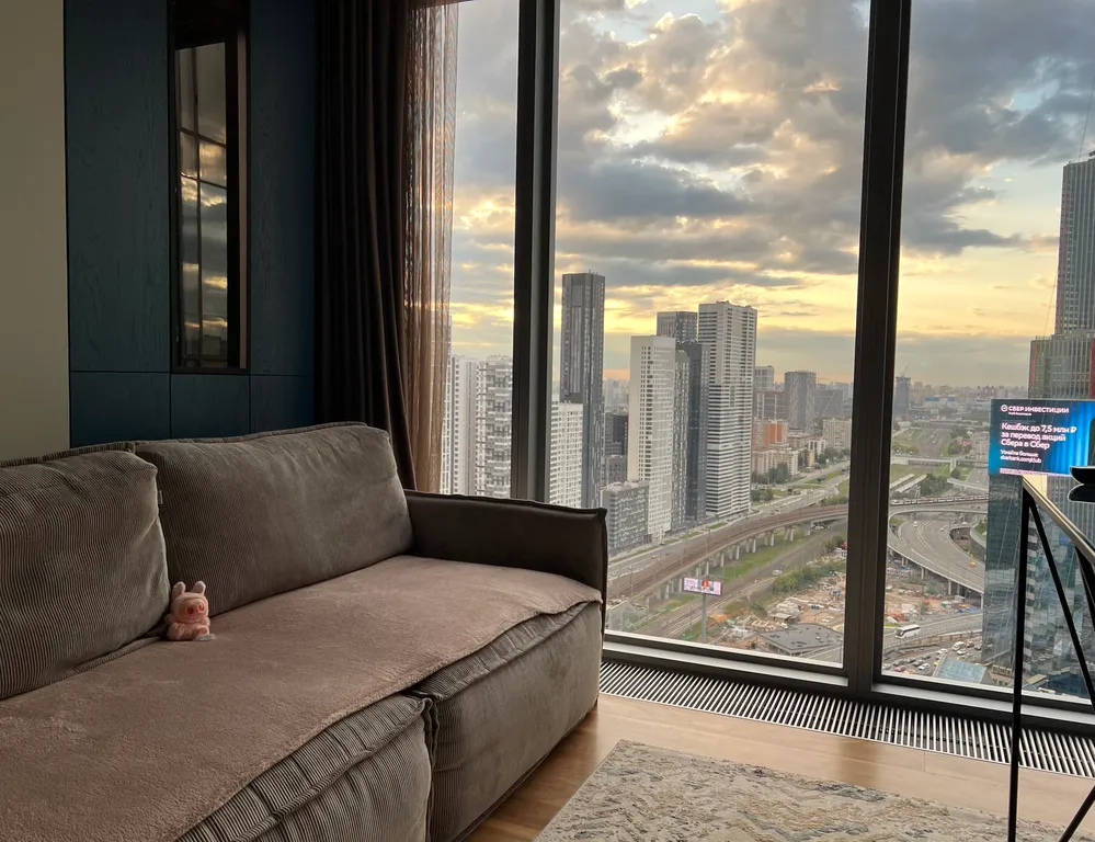Квартира Квартира Синий Красавчик на 30 этаже Москва-Сити — Москва