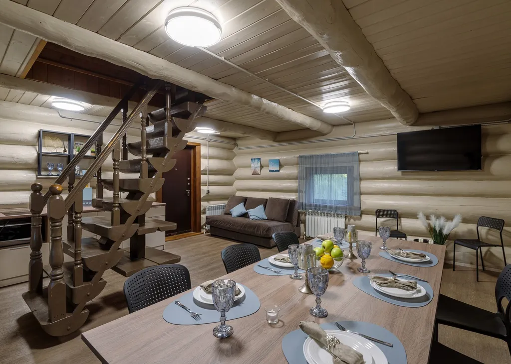Дом 110m2 — чан, кухня, тёплый бассейн