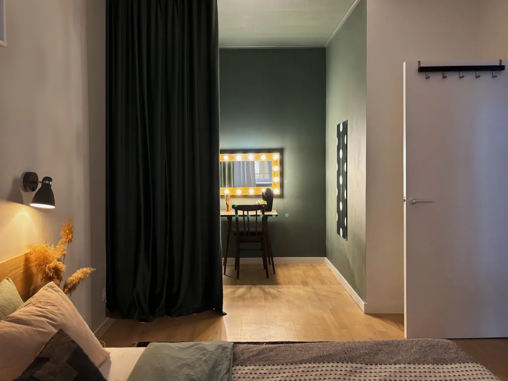 Атмосферная квартира с уникальным дизайном и проектором для фильмов