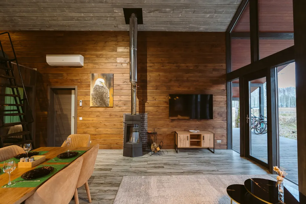 Коттедж Minos с камином