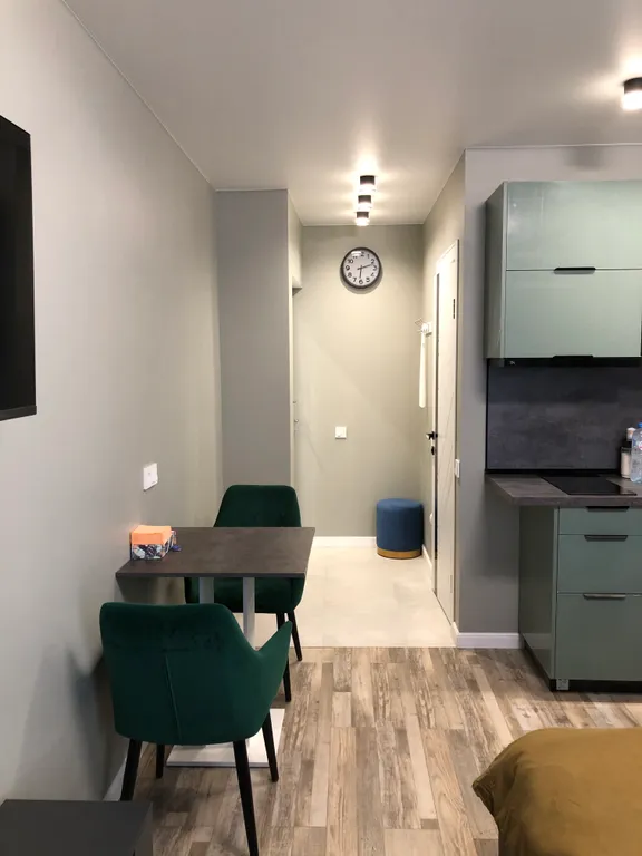 Студия современным новым ремонтом