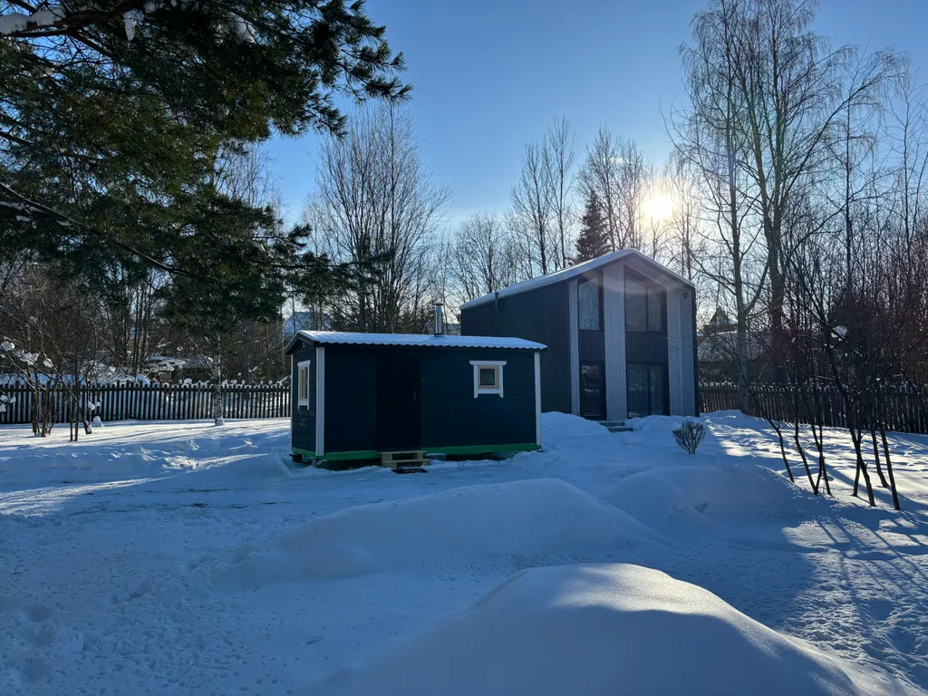 Дом с 3 спальнями и Баней у Медного озера