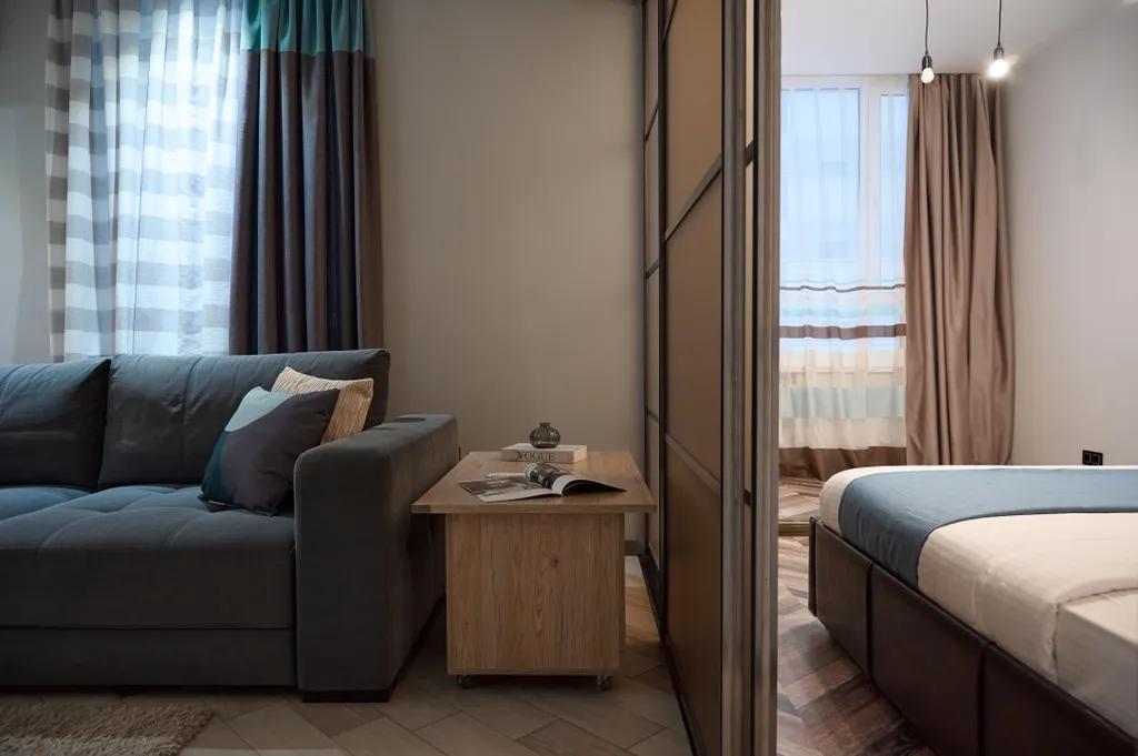 Стильная квартира-студия у Волги в ЖК Бриг