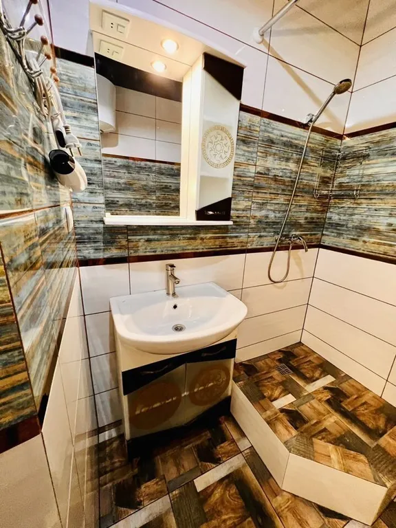 Студия с дизайнерским ремонтом