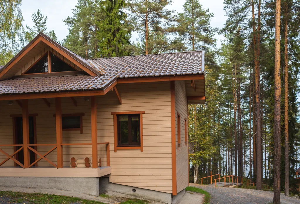 Шестиместный коттедж (база отдыха Денисов мыс, Карелия) — аренда посуточно в Алекка