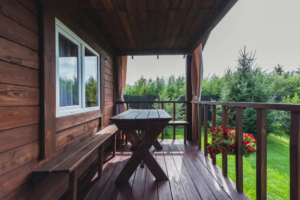 Двухкомнатный коттедж с видом на горы